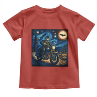 Dirt Bike Toddler T Shirt Van Gogh Starry Night Halloween Biker - Wonder Print Shop