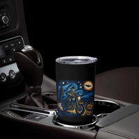 Dirt Bike Tumbler Cup Van Gogh Starry Night Halloween Biker