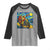 Dirt Bike Motocross Raglan Shirt Jesus Santa Christmas Starry Night - Wonder Print Shop