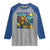 Dirt Bike Motocross Raglan Shirt Jesus Santa Christmas Starry Night - Wonder Print Shop