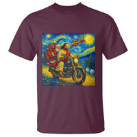Dirt Bike Motocross T Shirt Jesus Santa Christmas Starry Night - Wonder Print Shop