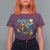 Dirt Bike Motocross T Shirt For Women Jesus Santa Christmas Starry Night - Wonder Print Shop