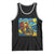 Dirt Bike Motocross Tank Top Jesus Santa Christmas Starry Night - Wonder Print Shop