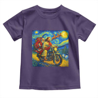 Dirt Bike Motocross Toddler T Shirt Jesus Santa Christmas Starry Night - Wonder Print Shop