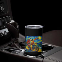 Dirt Bike Motocross Tumbler Cup Jesus Santa Christmas Starry Night