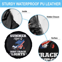 Sprint Car Racing Spare Tire Cover Summer Nights And Dirt Track Lights - Wonder Print Shop