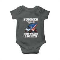 Sprint Car Racing Baby Onesie Summer Nights And Dirt Track Lights - Wonder Print Shop