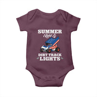 Sprint Car Racing Baby Onesie Summer Nights And Dirt Track Lights - Wonder Print Shop