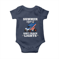 Sprint Car Racing Baby Onesie Summer Nights And Dirt Track Lights - Wonder Print Shop