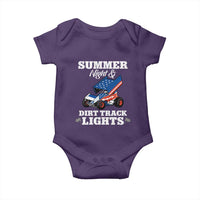 Sprint Car Racing Baby Onesie Summer Nights And Dirt Track Lights - Wonder Print Shop