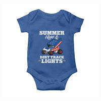 Sprint Car Racing Baby Onesie Summer Nights And Dirt Track Lights - Wonder Print Shop