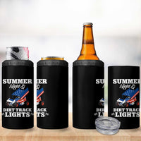 Sprint Car Racing 4 in 1 Can Cooler Tumbler Summer Nights And Dirt Track Lights - Wonder Print Shop