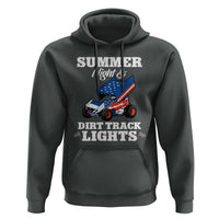 Sprint Car Racing Hoodie Summer Nights And Dirt Track Lights - Wonder Print Shop