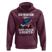 Sprint Car Racing Hoodie Summer Nights And Dirt Track Lights - Wonder Print Shop