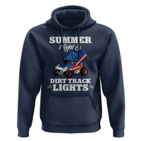 Sprint Car Racing Hoodie Summer Nights And Dirt Track Lights - Wonder Print Shop