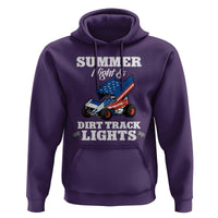 Sprint Car Racing Hoodie Summer Nights And Dirt Track Lights - Wonder Print Shop