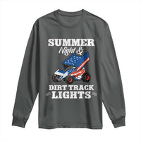 Sprint Car Racing Long Sleeve Shirt Summer Nights And Dirt Track Lights - Wonder Print Shop
