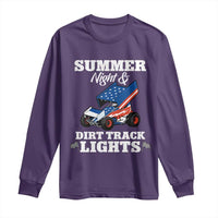Sprint Car Racing Long Sleeve Shirt Summer Nights And Dirt Track Lights - Wonder Print Shop
