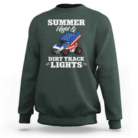 Sprint Car Racing Sweatshirt Summer Nights And Dirt Track Lights - Wonder Print Shop