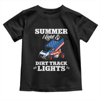 Sprint Car Racing Toddler T Shirt Summer Nights And Dirt Track Lights - Wonder Print Shop
