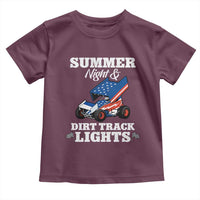 Sprint Car Racing Toddler T Shirt Summer Nights And Dirt Track Lights - Wonder Print Shop