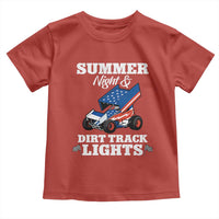 Sprint Car Racing Toddler T Shirt Summer Nights And Dirt Track Lights - Wonder Print Shop