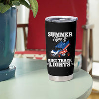 Sprint Car Racing Tumbler Cup Summer Nights And Dirt Track Lights - Wonder Print Shop