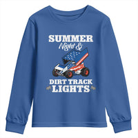 Sprint Car Racing Youth Sweatshirt Summer Nights And Dirt Track Lights - Wonder Print Shop