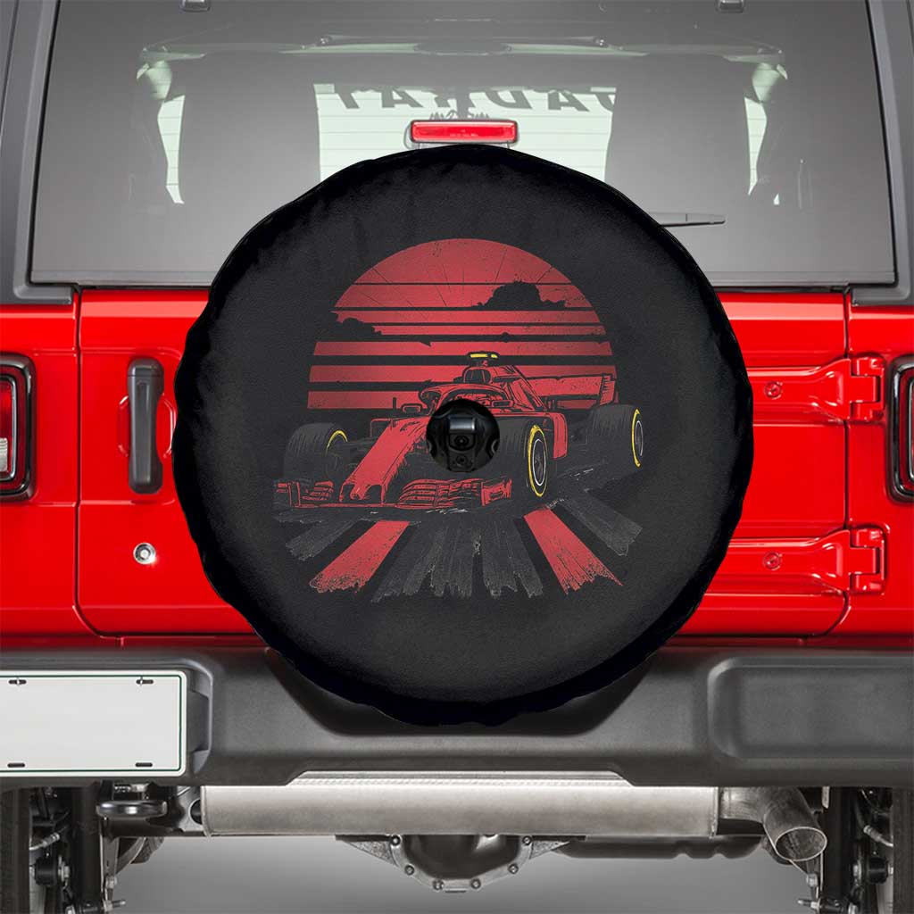 Racing Car Red Speed Motorsport Spare Tire Cover - Wonder Print Shop