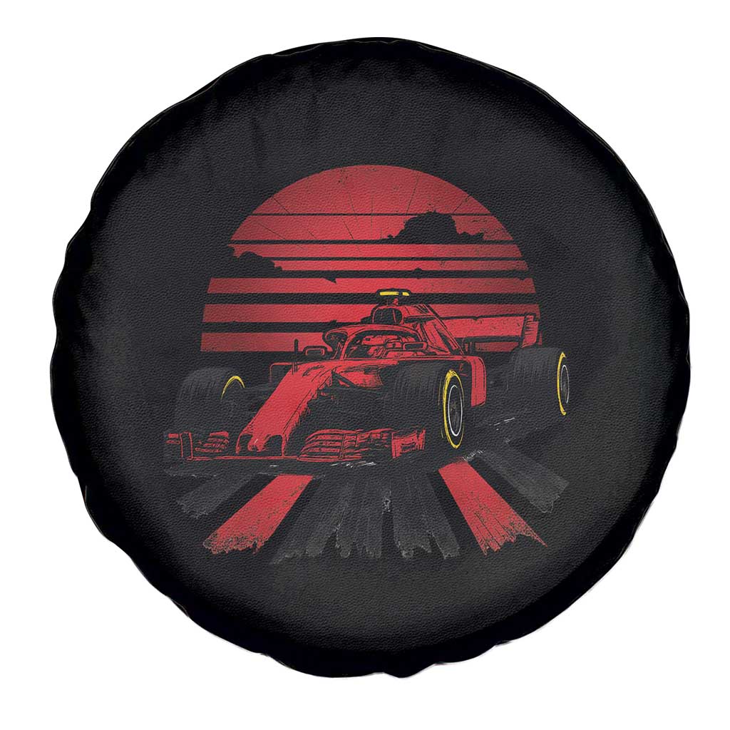 Racing Car Red Speed Motorsport Spare Tire Cover - Wonder Print Shop