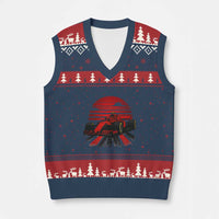 Racing Car Red Speed Motorsport V-Neck Knit Sweater Vest - Wonder Print Shop