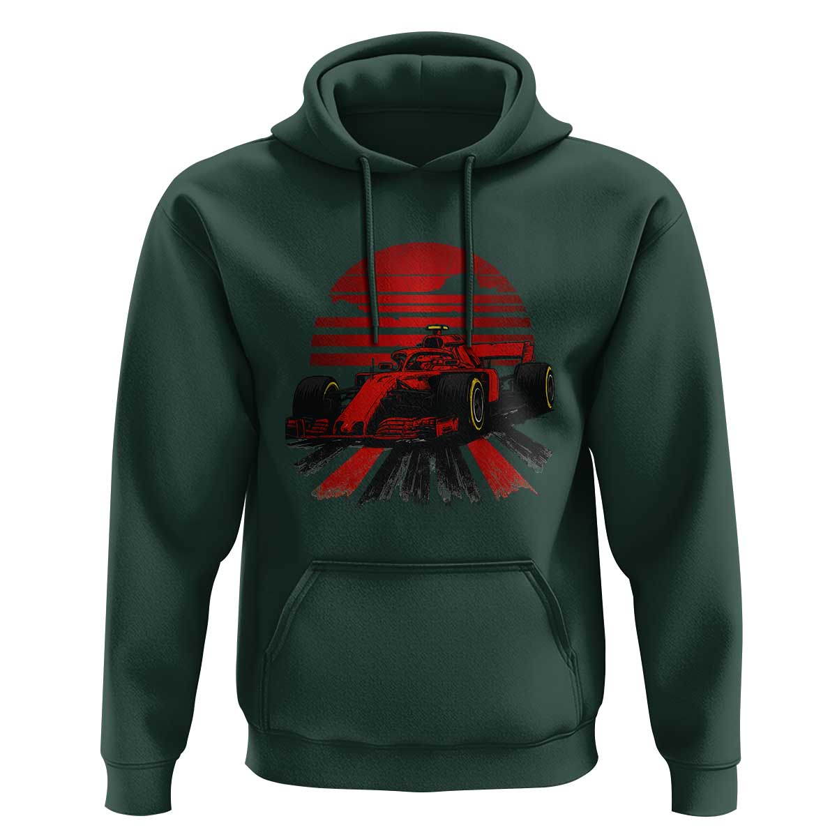 Racing Car Red Speed Motorsport Hoodie - Wonder Print Shop