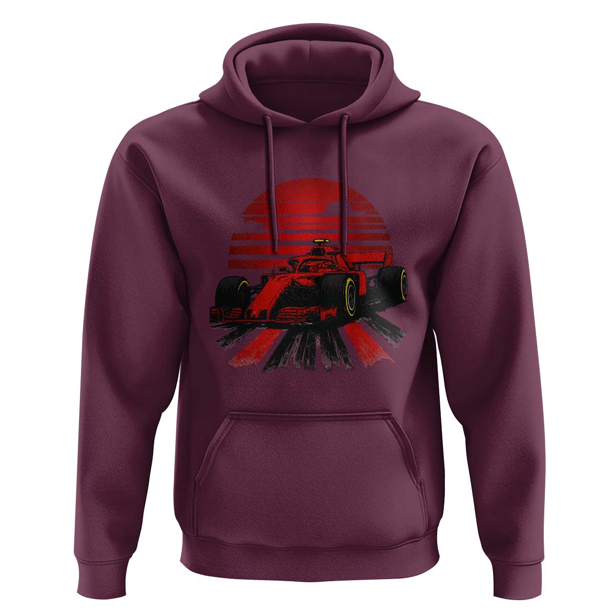 Racing Car Red Speed Motorsport Hoodie - Wonder Print Shop