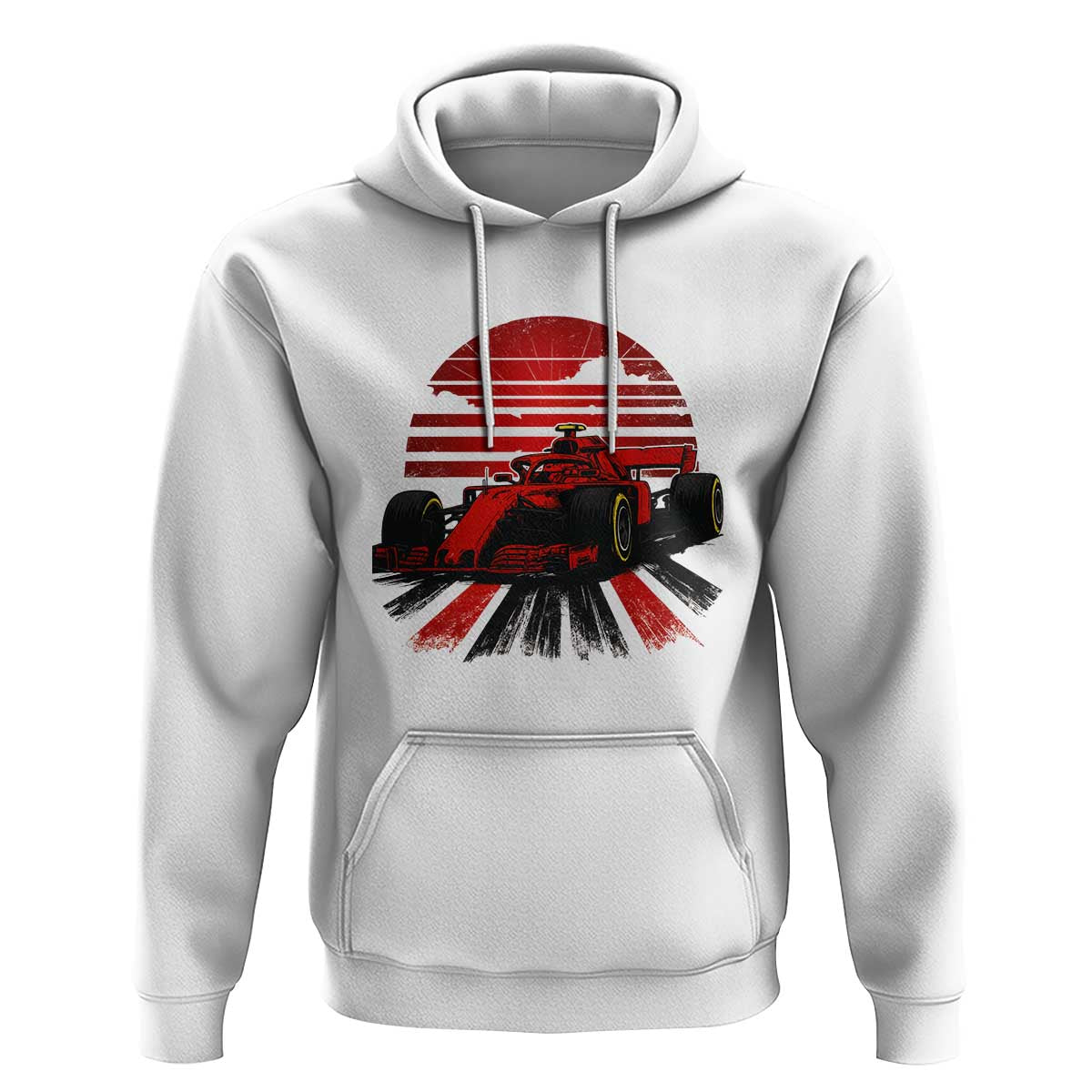 Racing Car Red Speed Motorsport Hoodie - Wonder Print Shop