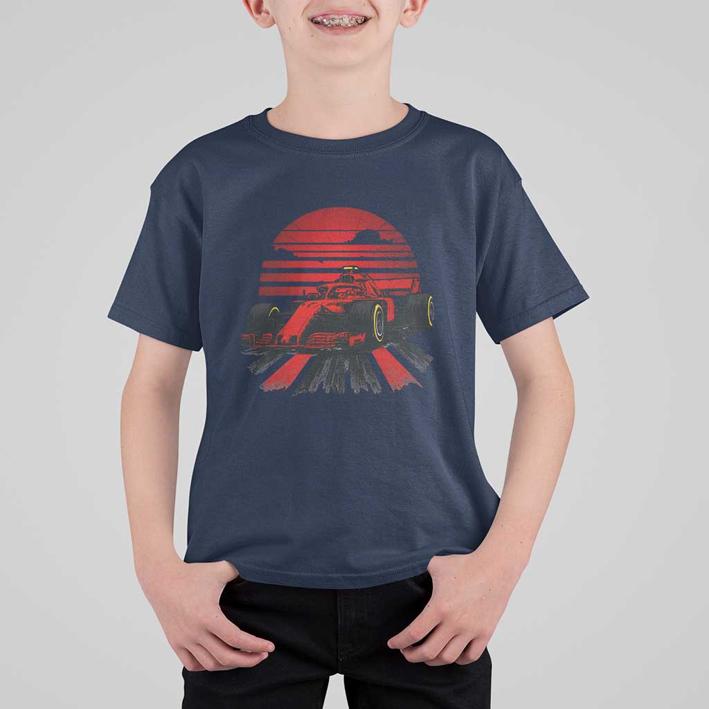 Racing Car Red Speed Motorsport T Shirt For Kid - Wonder Print Shop