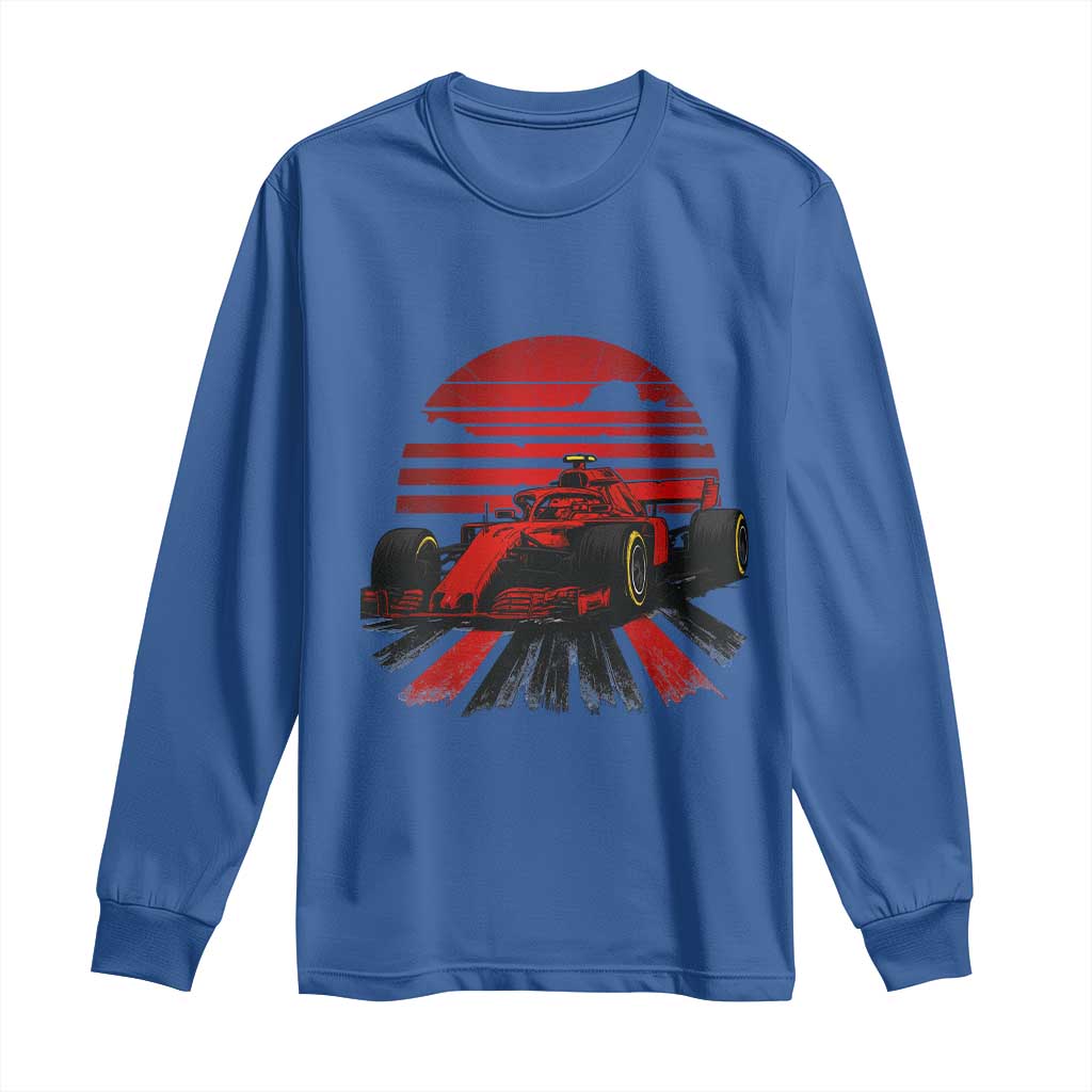 Racing Car Red Speed Motorsport Long Sleeve Shirt - Wonder Print Shop