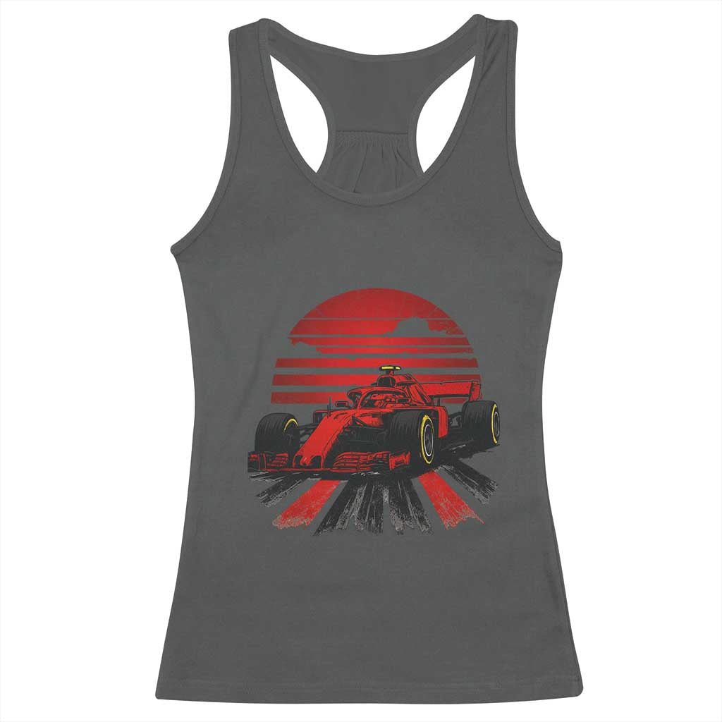 Racing Car Red Speed Motorsport Racerback Tank Top - Wonder Print Shop