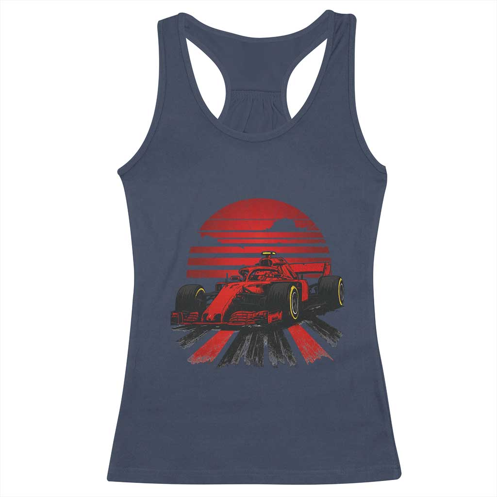 Racing Car Red Speed Motorsport Racerback Tank Top - Wonder Print Shop
