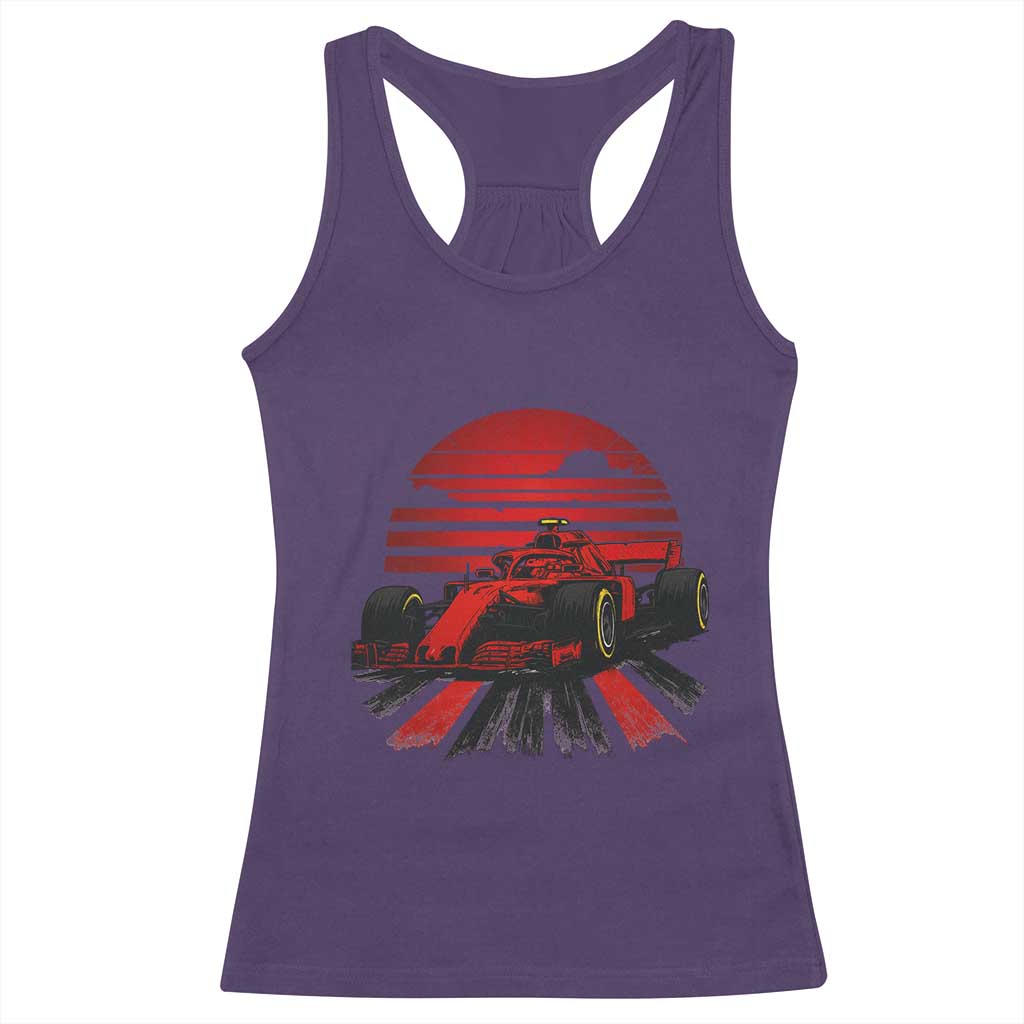 Racing Car Red Speed Motorsport Racerback Tank Top - Wonder Print Shop
