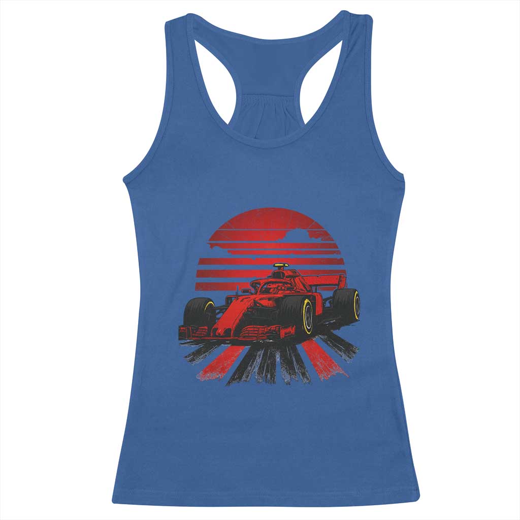 Racing Car Red Speed Motorsport Racerback Tank Top - Wonder Print Shop