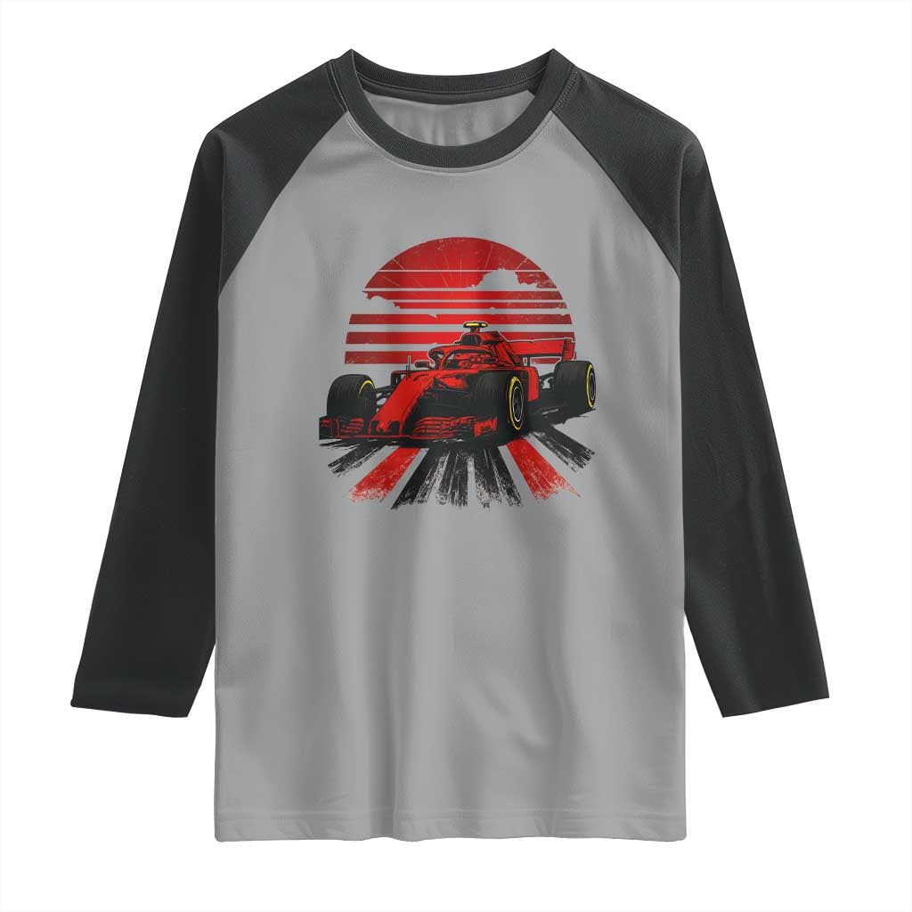 Racing Car Red Speed Motorsport Raglan Shirt - Wonder Print Shop