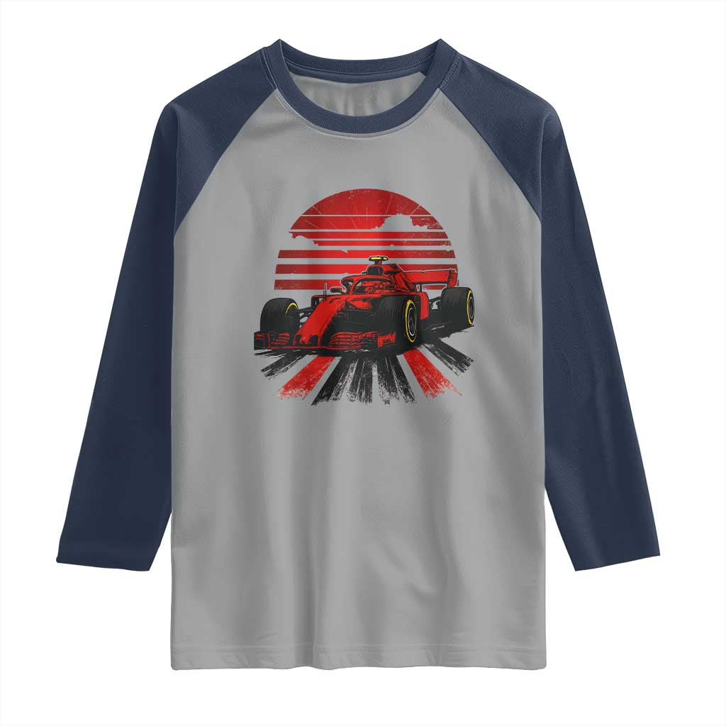 Racing Car Red Speed Motorsport Raglan Shirt - Wonder Print Shop