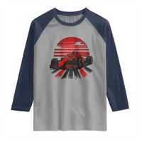 Racing Car Red Speed Motorsport Raglan Shirt - Wonder Print Shop