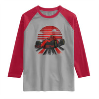 Racing Car Red Speed Motorsport Raglan Shirt - Wonder Print Shop