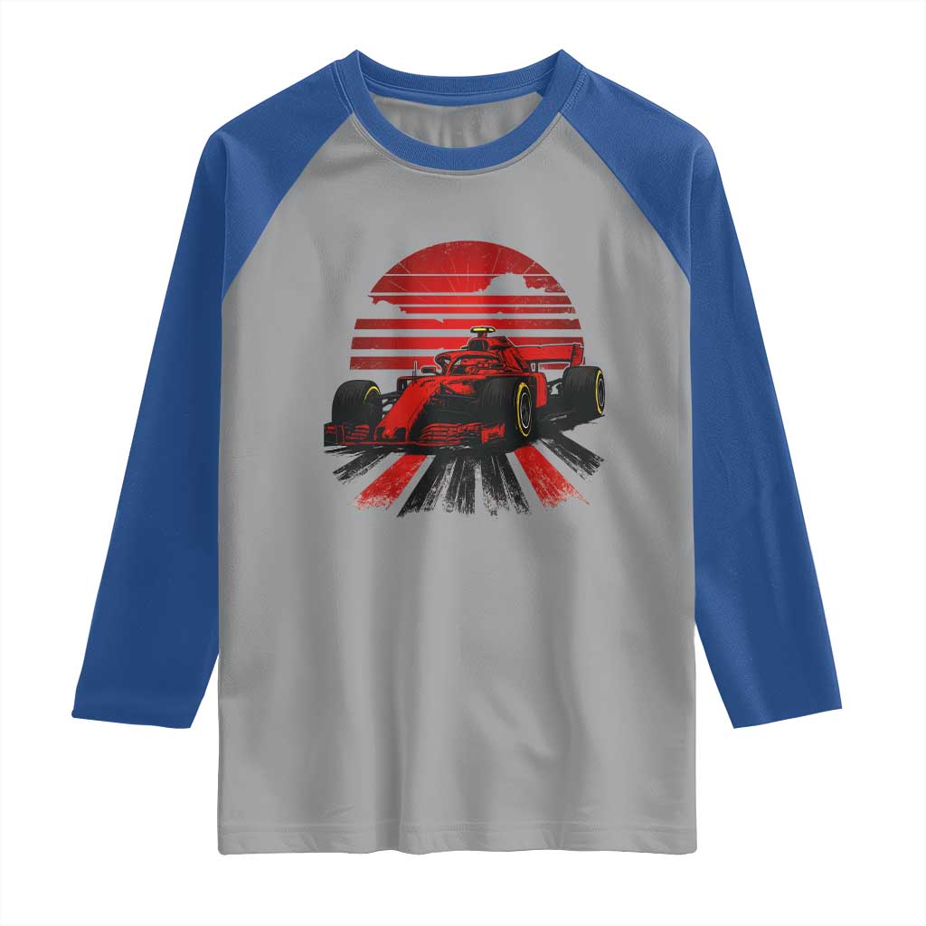 Racing Car Red Speed Motorsport Raglan Shirt - Wonder Print Shop
