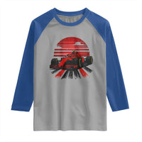 Racing Car Red Speed Motorsport Raglan Shirt - Wonder Print Shop