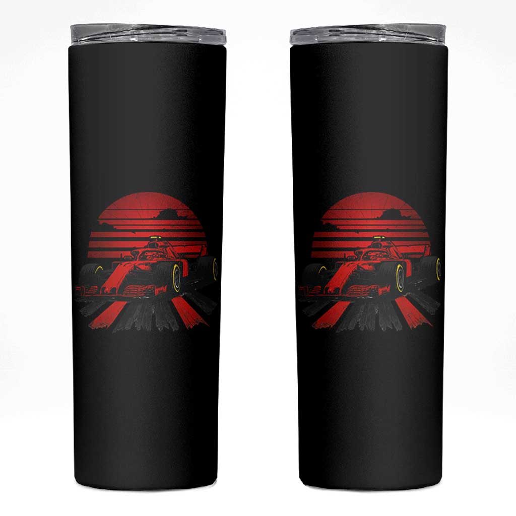 Racing Car Red Speed Motorsport Skinny Tumbler - Wonder Print Shop