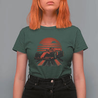 Racing Car Red Speed Motorsport T Shirt For Women - Wonder Print Shop