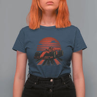 Racing Car Red Speed Motorsport T Shirt For Women - Wonder Print Shop