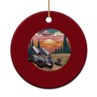 Sprint Car Dirt Track Racing Sunset Motorsports Ceramic Ornament - Wonder Print Shop